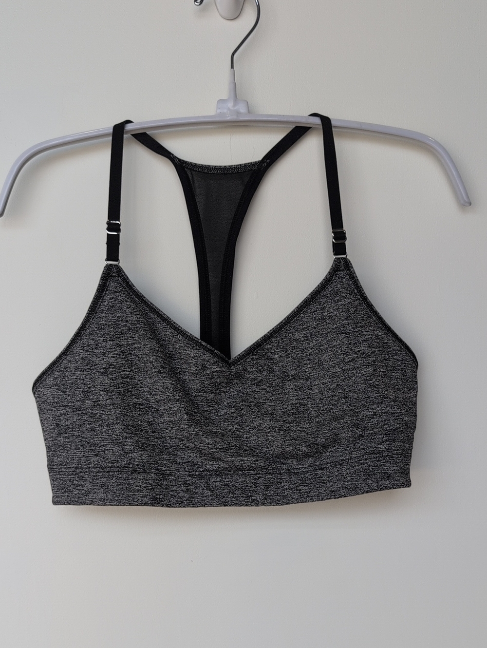Victoria's Secret Gray Heather Racerback Sports Bralette
